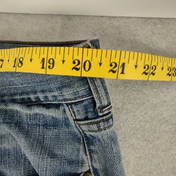 Chaps Straight Fit Blue Denim Cargo 100% Cotton Y2K Vintage Jeans Size 42x30 - Picture 6 of 10